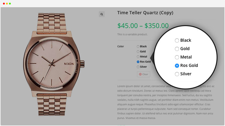 Variation Swatches for WooCommerce Pro 插件演示15