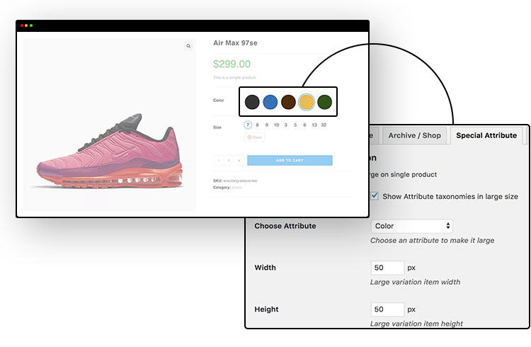 Variation Swatches for WooCommerce Pro 插件演示16